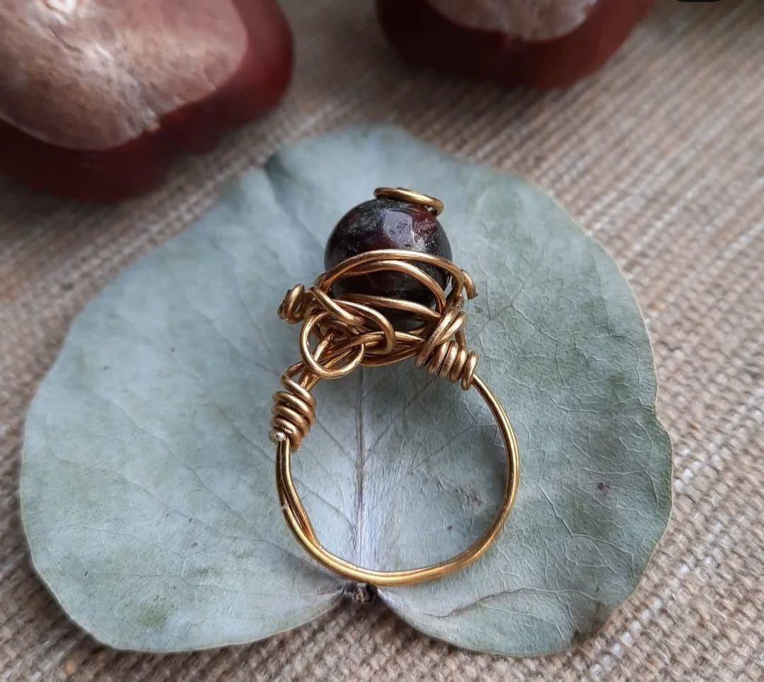 Кольцо из проволоки с яшмой Elfin Gem 3 Кольцо из проволоки с яшмой Elfin Gem — изображение 3